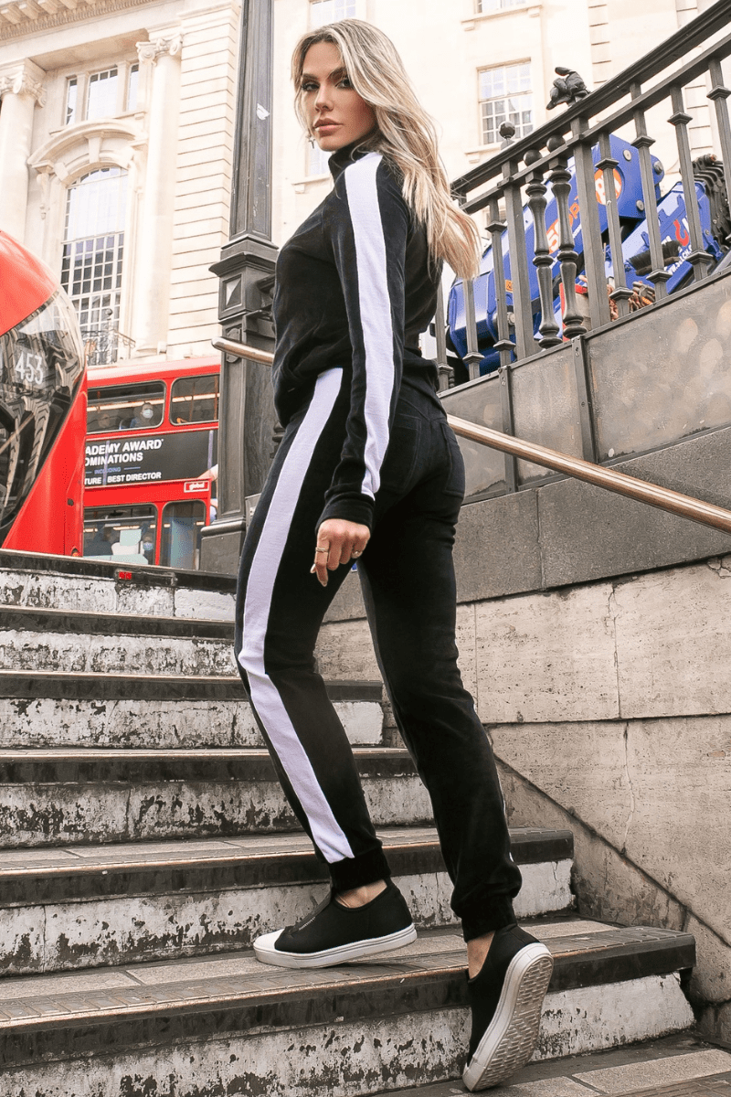 Conjunto De Moletom Alfar Preto