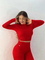 Conjunto Fitness Manga Longa Diversas Cores